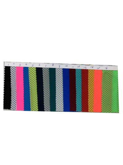 HK-KNSR  1-199 85％nylon 15％spandex  High Elestane Tranlucent Mesh 尼龍高彈力透視運動網布 140-150gsm 60/62'' 45度照